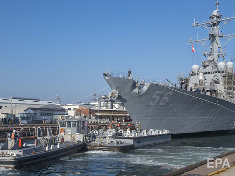 ﻿Командування американського флоту навмисне вивело есмінець John McCain із поля зору Трампа під час його візиту в Японію