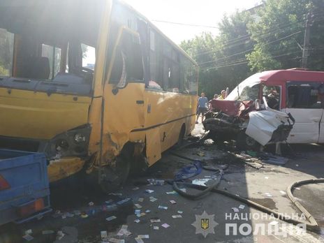 В Боярке в результате ДТП с участием маршруток пострадали 26 человек
