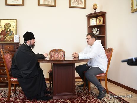 ﻿Саакашвілі обговорив із Епіфанієм питання визнання ПЦУ Грузинською православною церквою