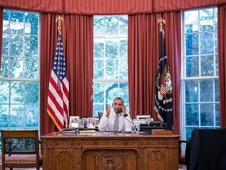 Президент США Барак Обама в Белом доме
