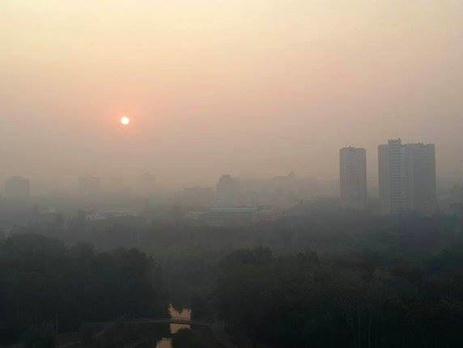 КГГА: В связи с горением торфяников содержание вредных веществ в столичном воздухе превышает норму