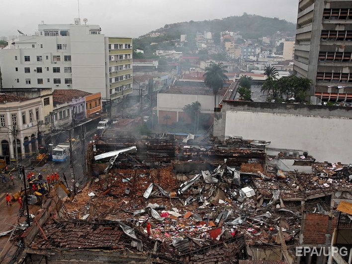 В Рио-де-Жанейро мощный взрыв повредил около 40 домов