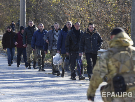 Освобождение украинских военных из плена террористов 