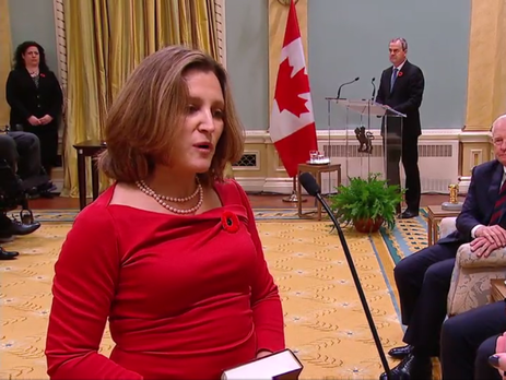 Украинка по происхождению Христя Фриланд стала министром международной торговли Канады