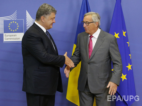 Юнкер написал письмо Порошенко относительно безвизового режима между Украиной и ЕС
