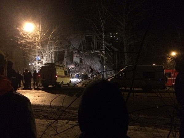 В Перми от взрыва газа обрушились два подъезда жилого дома
