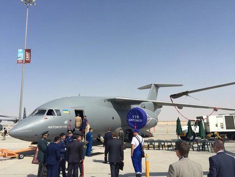 Украина представила транспортный Ан-178 на авиасалоне Dubai Airshow-2015