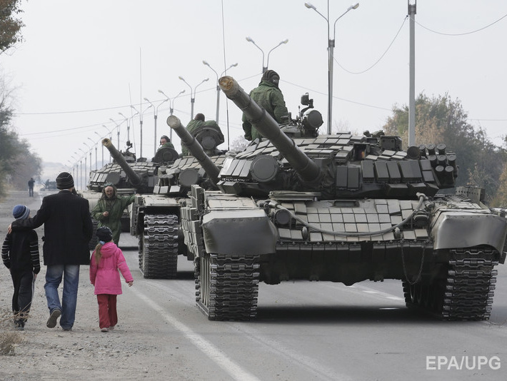 Пресс-центр АТО: В Донецке украинская разведка обнаружила колонну из 20 танков боевиков