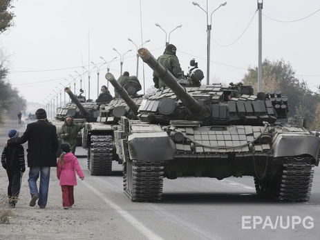 Пресс-центр АТО: В Донецке украинская разведка обнаружила колонну из 20 танков боевиков