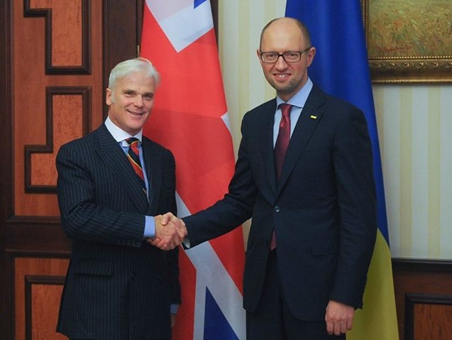 Яценюк: Правительство Британии готово и в дальнейшем оказывать всестороннюю помощь Украине в противодействии российской агрессии