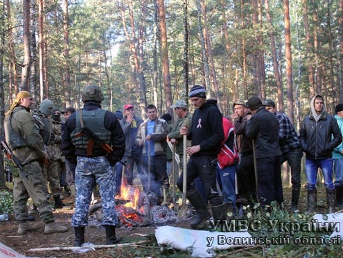 В Волынской области милиция задержала 27 копателей янтаря