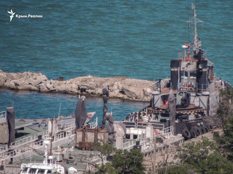Захваченные украинские военные корабли исчезли из порта Керчи