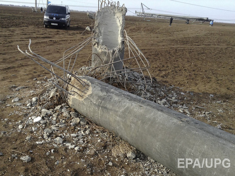 В оккупированном Крыму без электричества остаются более миллиона потребителей