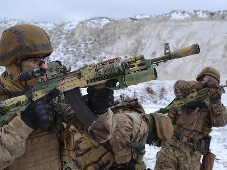 Спецназ на снегу: тренировка хмельницких военных в зоне АТО. Фоторепортаж