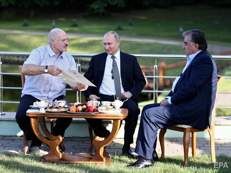 ﻿Путін, Лукашенко і Рахмон провели в Білорусі неофіційну зустріч