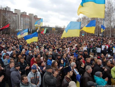 В Кривом Роге продолжаются акции протеста против фальсификации результатов местных выборов