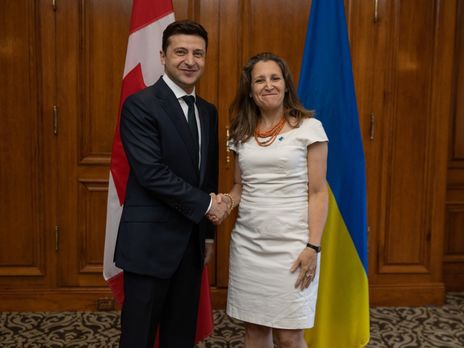 ﻿Зеленський і Фріланд наголосили на важливості консолідації міжнародної коаліції для протидії російській агресії