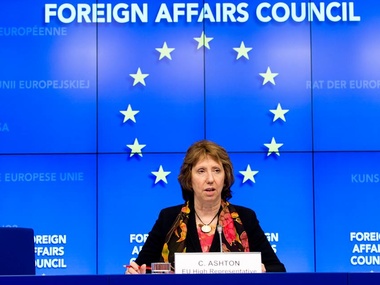 Кэтрин Эштон заявила, что санкции ЕС зависят от развития ситуации в Украине