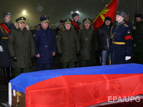 В Липецке похоронили командира сбитого бомбардировщика Су-24 Пешкова