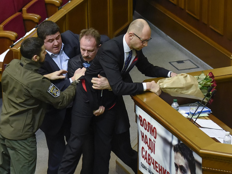 Барна сорвал выступление Яценюка в парламенте