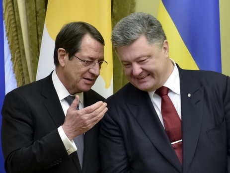 Президент Кипра Анастасиадис после встречи с Порошенко: Мы поддержим введение безвизового режима ЕС с Украиной