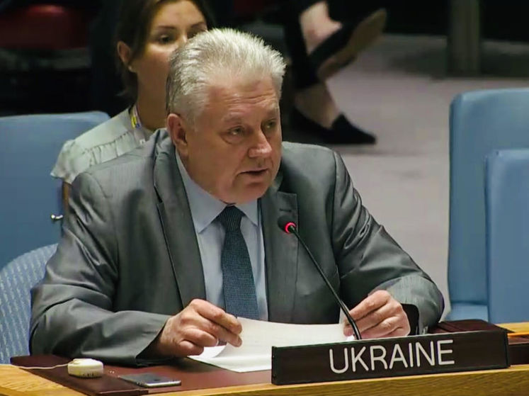 ﻿Єльченко в ООН вимагав від російського постпреда відповіді, коли РФ припинить постачання озброєнь для воєнних дій на Донбасі