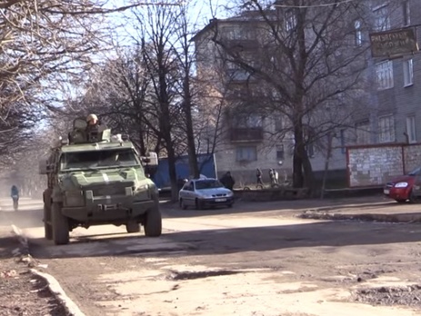 Зачистка силовиками города Красногоровка Донецкой области. Видео