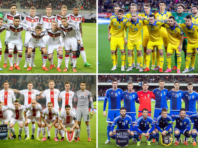 Евро-2016: Украина попала в группу к Германии, Польше и Северной Ирландии