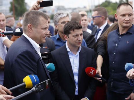 ﻿Зеленський і Філатов уклали парі: якщо Центральний міст у місті не буде повністю відкрито 14 вересня, мер піде у відставку