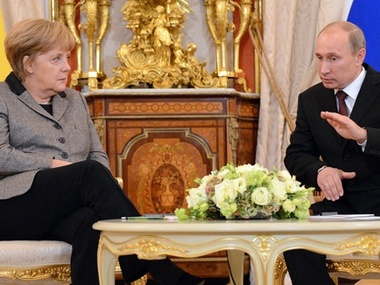 Путин и Меркель: Территориальная целостность Украины должна быть соблюдена