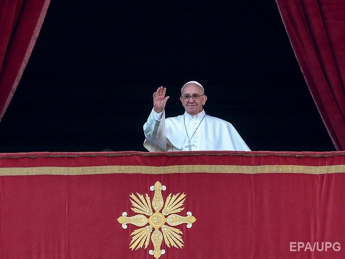 Папа Римский в рождественском послании пожелал Украине мира