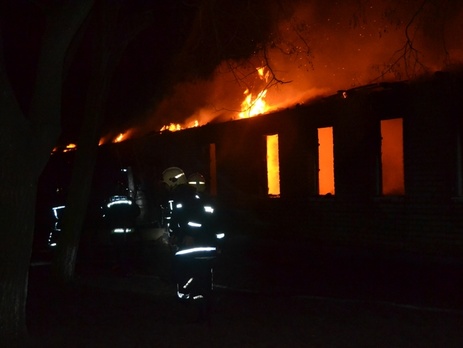 На территории воинской части в Одесской области сгорела казарма