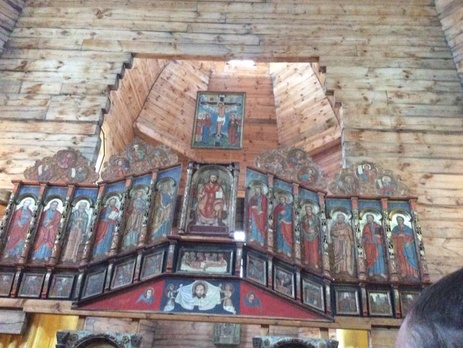 Патриарх Филарет освятил иконостас казацкого времени в церкви Покрова на Хортице. Фоторепортаж