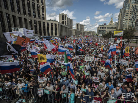В Москве прошел массовый митинг в поддержку оппозиционных кандидатов на выборы в Мосгордуму. Фоторепортаж