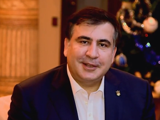 Саакашвили поздравил украинцев с Новым годом. Видео