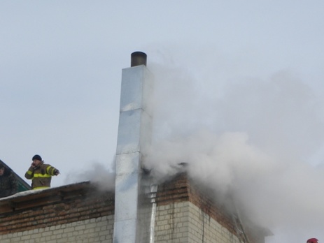 В Чернигове горела фабрика