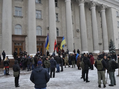 В Кировограде вместо митинга за переименование в Елисаветград прошло собрание сторонников 