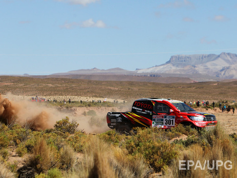 На этапе ралли 