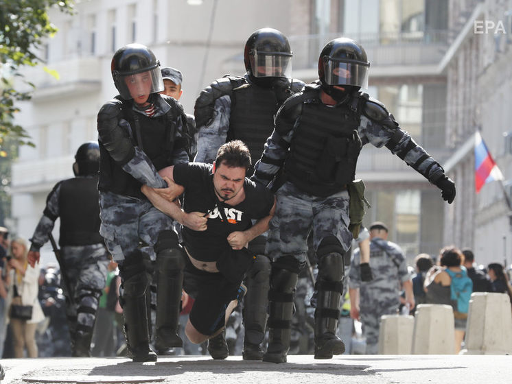﻿Кількість затриманих під час акції протесту в Москві сягнула 779 – "ОВД-Инфо"