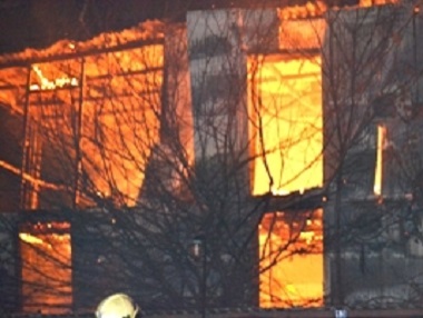 В Одессе сгорел фитнес-клуб, где тренировались бойцы АТО и полицейские. Видео