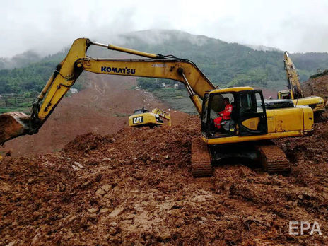 В Китае произошел оползень, число жертв достигло 36 человек