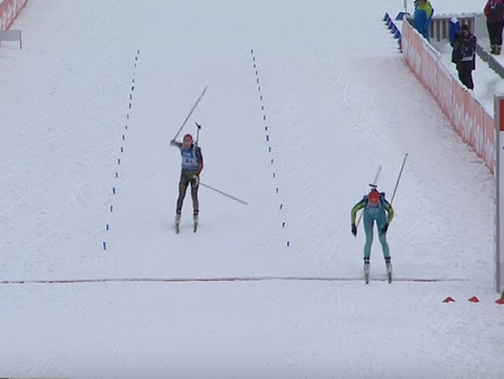 Женская сборная Украины завоевала золото на этапе Кубка мира по биатлону. Видео