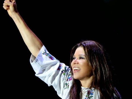 Руслана в Крещение обтерлась снегом и показала 