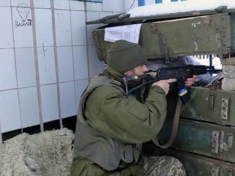 Украинские десантники провели учения в зоне АТО. Фоторепортаж