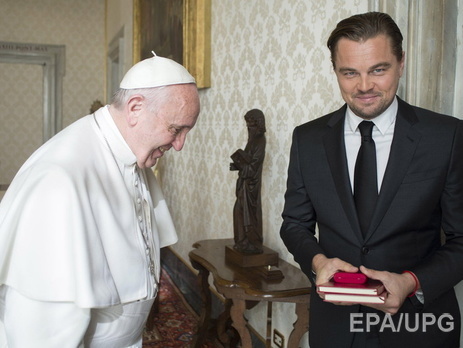 ДиКаприо встретился с Папой Римским Франциском