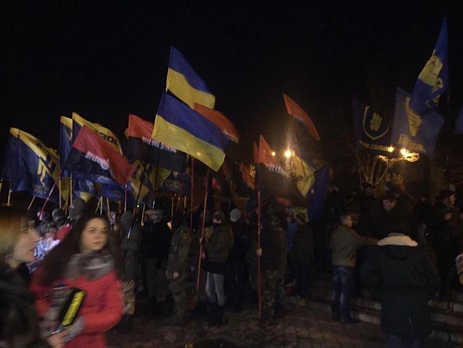 По всей Украине прошли акции в поддержку заключенных патриотов. Фоторепортаж