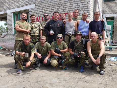 Семенченко с бойцами батальона