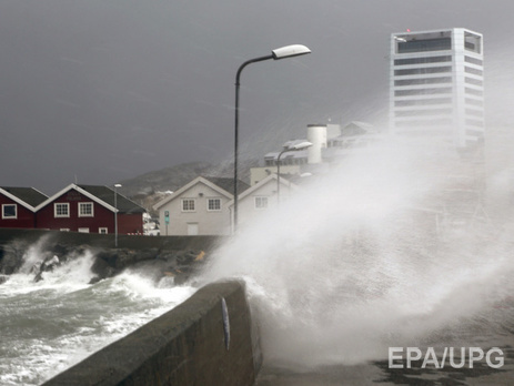 На Норвегию обрушился шторм 