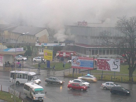 В Ужгороде горит универмаг 