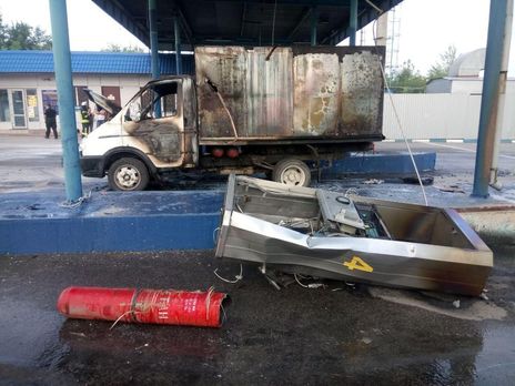 В Запорожье в результате взрыва на АЗС пострадал один человек